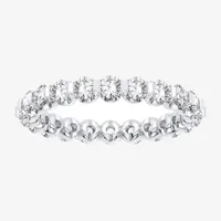 (H-I / Si1-Si2) Womens 2.5MM 2 CT. T.W. Lab Grown White Diamond 10K White Gold Eternity Wedding Band