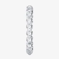(H-I / Si1-Si2) Womens 2.5MM 2 CT. T.W. Lab Grown White Diamond 10K White Gold Eternity Wedding Band