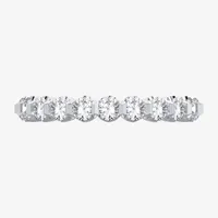 (H-I / Si1-Si2) Womens 2.5MM 2 CT. T.W. Lab Grown White Diamond 10K White Gold Eternity Wedding Band