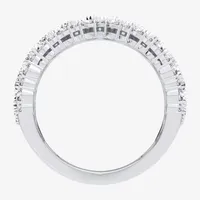 (H-I / Si1-Si2) 7MM 2 CT. T.W. Lab Grown White Diamond 10K White Gold Anniversary Band