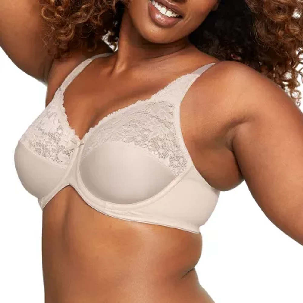Bali Lilyette Comfort Lace Full Coverage Underwire Minimizer Bra Ly0428