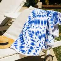 Depera Home Indigo Quick Dry Beach Towel