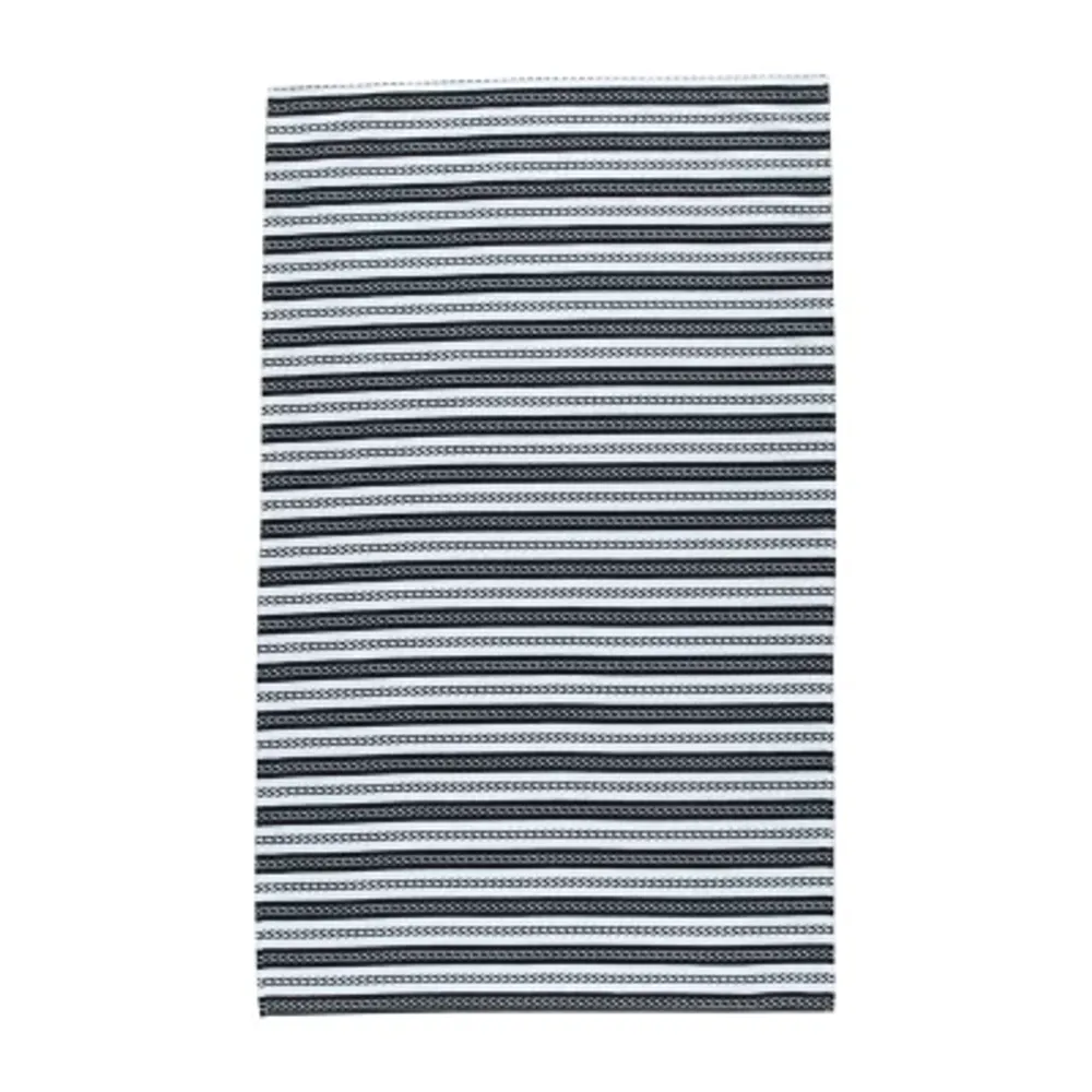 Enchante Home Black Chain Quick Dry Beach Towel