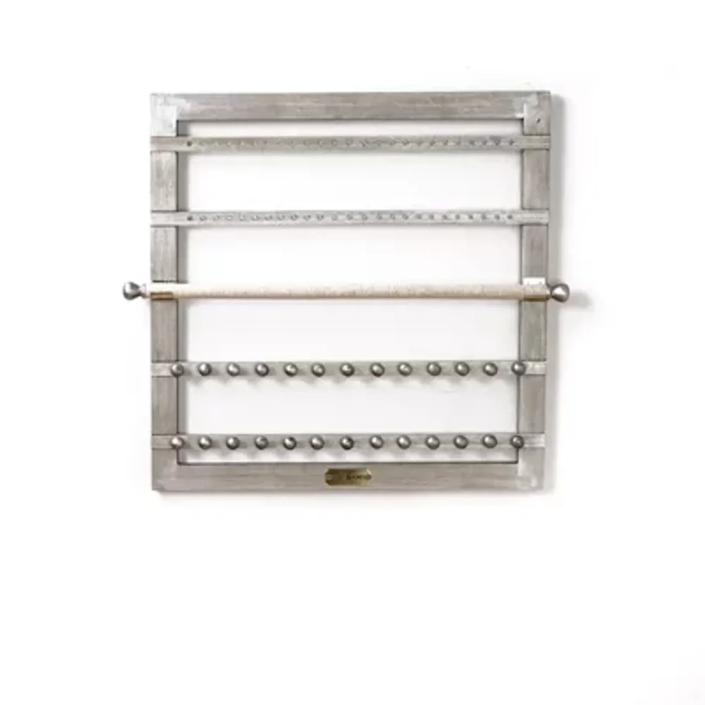 Hives & Honey Wall Mounted Silver Jewelry Accessory Frame