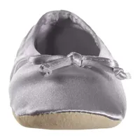 Isotoner Satin Womens Ballerina Slippers