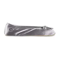 Isotoner Satin Womens Ballerina Slippers