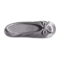 Isotoner Satin Womens Ballerina Slippers