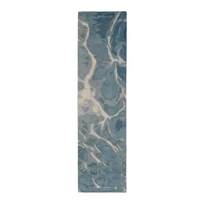 Akumal Ocean Sea Turtle Hand Hooked Indoor Outdoor Rugs by Liora Manne