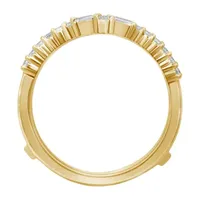 Womens / CT. T.W. Natural White Diamond 14K Gold Wedding Ring Guard