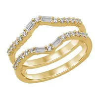 Womens / CT. T.W. Natural White Diamond 14K Gold Wedding Ring Guard