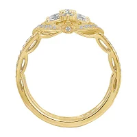Womens / CT. T.W. Natural White Diamond 14K Gold Ring Guard