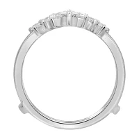 Womens 1 CT. T.W. Natural White Diamond 14K Gold Ring Guard