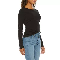 a.n.a Womens Crew Neck Long Sleeve T-Shirt