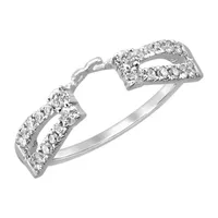 Womens 1/3 CT. T.W. Natural White Diamond 14K Gold Ring Enhancer