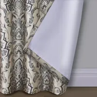 Max Blackout Mystique Print 100% Grommet Top Single Curtain Panel