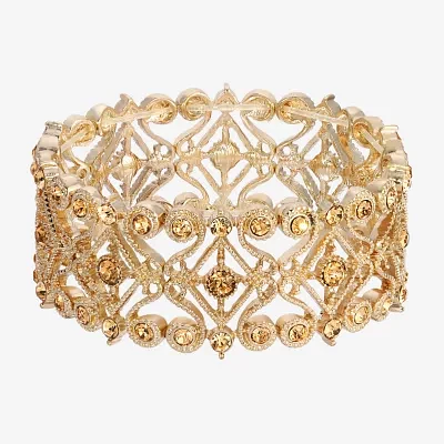 1928 Gold-Tone Stretch Bracelet