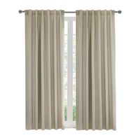 Baxter Energy Saving 100% Blackout Rod Pocket Back Tab Single Curtain Panel