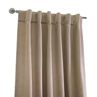 Mulberry Light-Filtering Rod Pocket Back Tab Single Curtain Panel