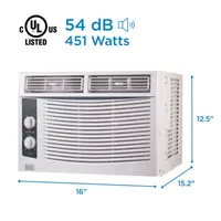 Black+Decker Bwac05Mwtb 5000 Btu Window Air Conditioner White