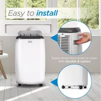 Black+Decker Btu Portable Air Conditioner With Remote Control White