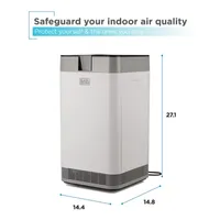 Electrostatic Precipitator Air Purifier With 4-Stage Filtration System BAPUV50