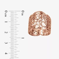 Personalized 18mm Script Monogram Ring