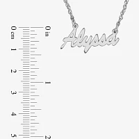 Personalized 14K Gold Over Sterling Silver Name Necklace