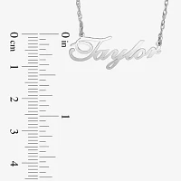 Personalized 14K Gold Over Sterling Silver Script Name Necklace