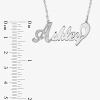 Personalized Diamond-Accent Sterling Silver Nameplate Necklace