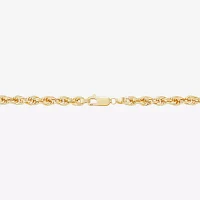 10K Gold / Inch Hollow Rope Chain Bracelet