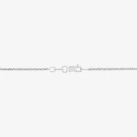 14K White Gold 16-20" 1.4mm Crisscross Chain