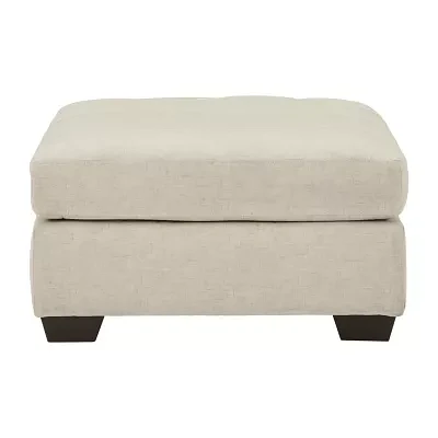 Signature Design by Ashley Falkirk Cushioned Upholstered Ottoman