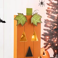 Glitzhome Lighted Pumpkin Decor Halloween Indoor Porch Sign