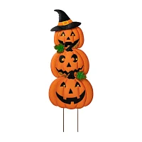 Glitzhome Set Of 3 Halloween Lighted Holiday Yard Art