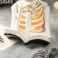 Glitzhome Lighted Resin Halloween Tabletop Decor