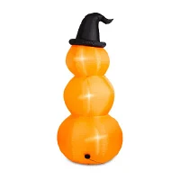 Glitzhome 7.5ft Stacked Pumpkins Lighted Halloween Outdoor Inflatable