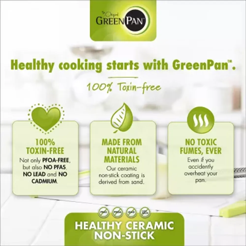 GreenPan Lima Hard Anodized Ceramic Non-Stick 12.5" Open Wok