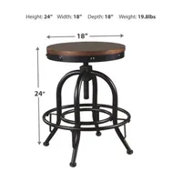 Signature Design by Ashley® Valebeck Counter Height Bar Stool-Set of 2