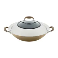 Anolon Advanced Home Hard Anodized 14" Wok with Lid