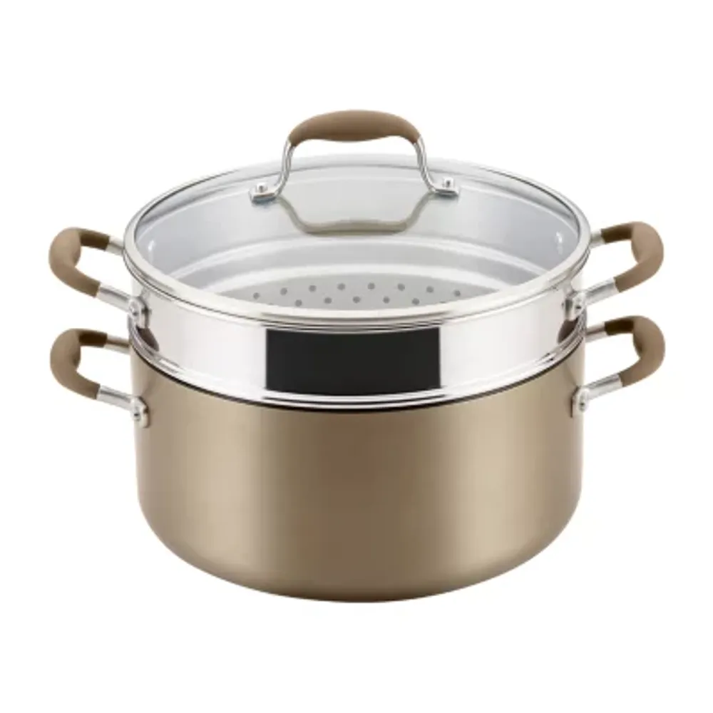 Anolon Advanced Home Hard Anodized Wide Stockpot with Steamer Insert Set