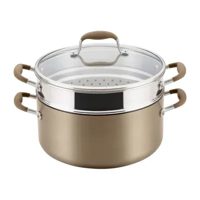 Anolon Advanced Home Hard Anodized Wide Stockpot with Steamer Insert Set