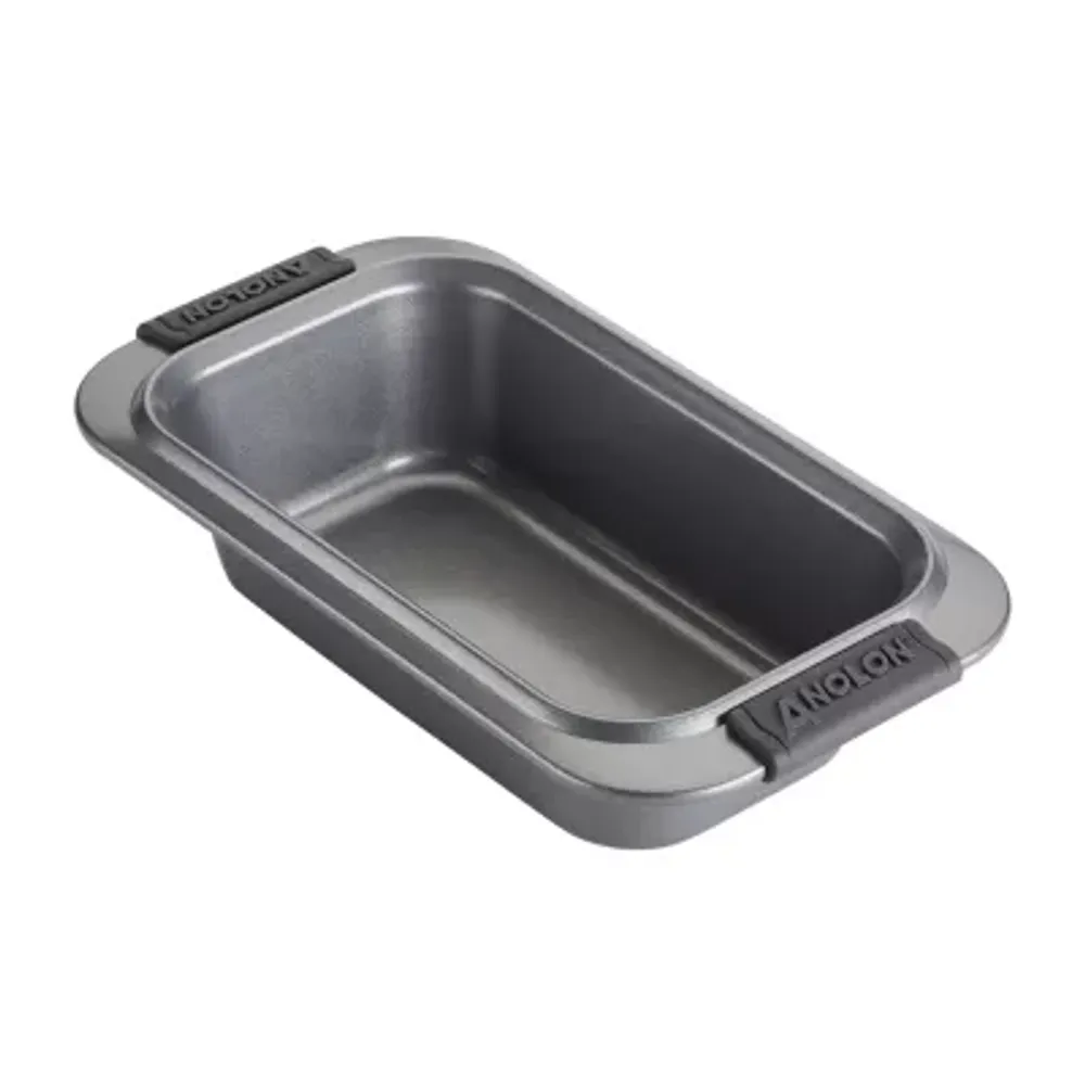 Farberware Nonstick Bakeware Bread and Meat Loaf Pan Set, 2-Piece, Gray