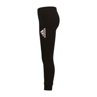 adidas Big Girls Mid Rise Cuffed Fleece Jogger Pant