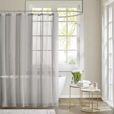 Madison Park Lydia Sheer Shower Curtain