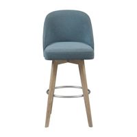 Madison Park Walsh Bar Stool Upholstered Swivel