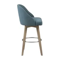 Madison Park Walsh Bar Stool Upholstered Swivel