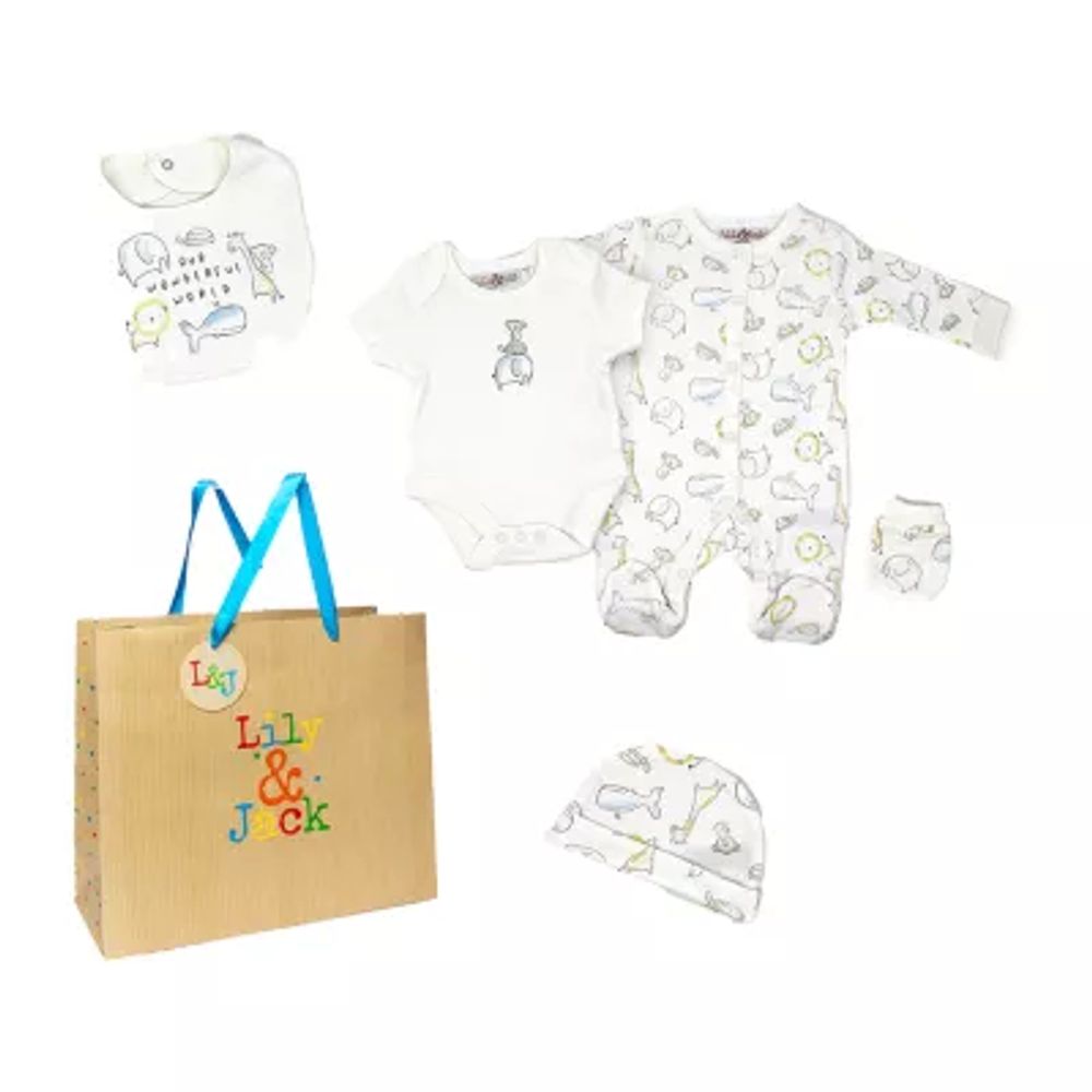 3 Stories Trading Company Baby Unisex 5-pc. Baby Clothing Set