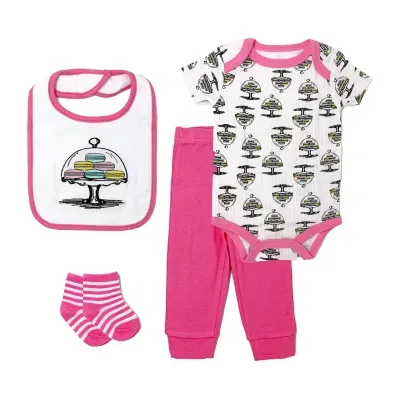 3 Stories Trading Company Baby Girls 4-pc. Pant Set