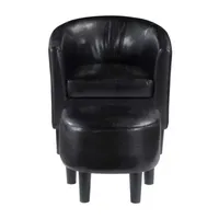 Take a Seat Churchill Accent Chair with Ottoman