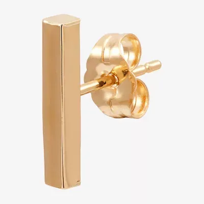 Gold Opulence 14K Gold 12.7mm Square Single Stud Earring